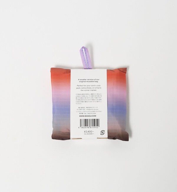 BEAUTY&YOUTH UNITED ARROWS「＜BAGGU＞グラデーションストライプ ポケッタブルバッグ BABY」|エコバッグ|