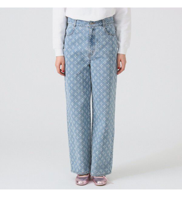 Ray BEAMS 「ジャカード デニム パンツ」|デニム|
