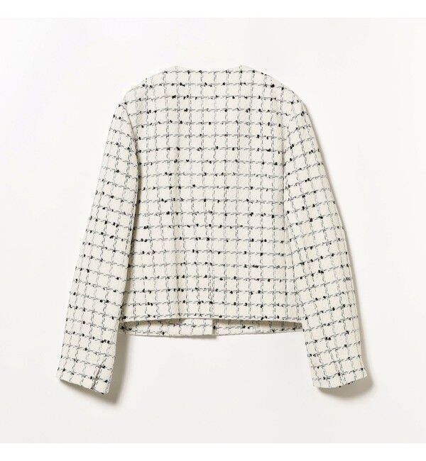 Demi-Luxe BEAMS 「ツイード ノーカラー ジャケット＊」|ダッフルコート|