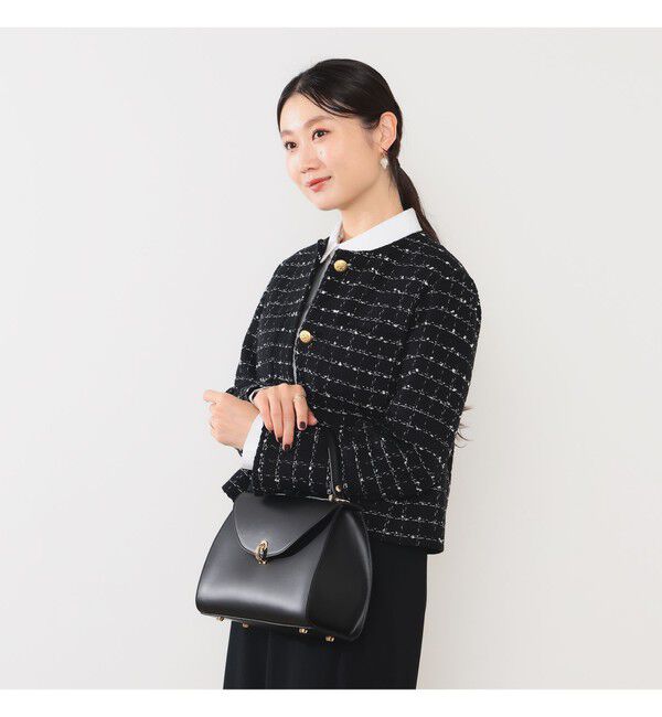 Demi-Luxe BEAMS 「ツイード ノーカラー ジャケット＊」|ダッフルコート|