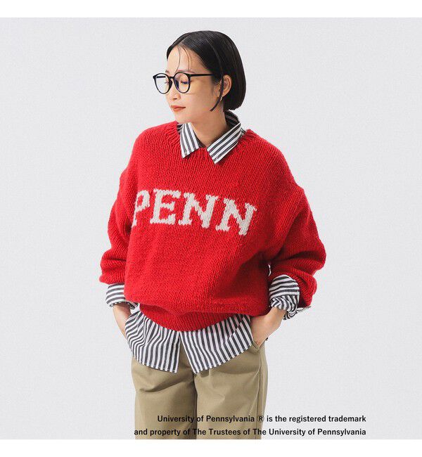 BEAMSBOY「【別注】THE BOOKSTORE / Hand Logo Sweater 25FW」|ニット・セーター|