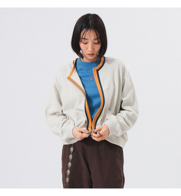 BEAMSBOY「スリートーン スウェット カーディガン」|スウェット・ジャージ|