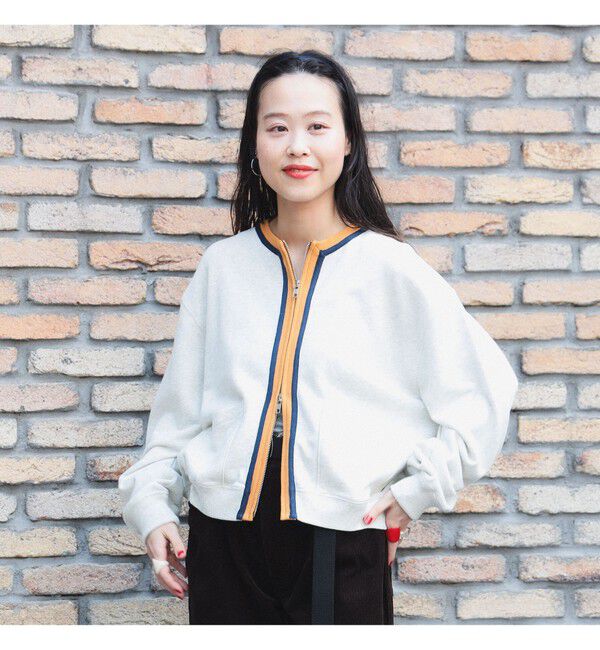 BEAMSBOY「スリートーン スウェット カーディガン」|スウェット・ジャージ|