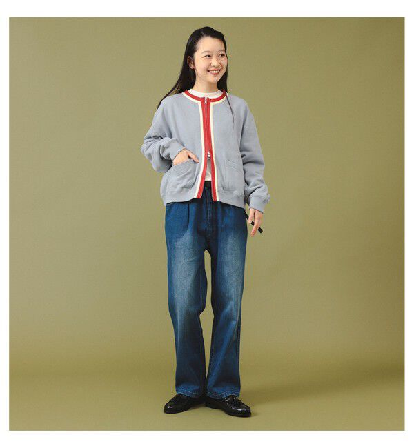 BEAMSBOY「スリートーン スウェット カーディガン」|スウェット・ジャージ|