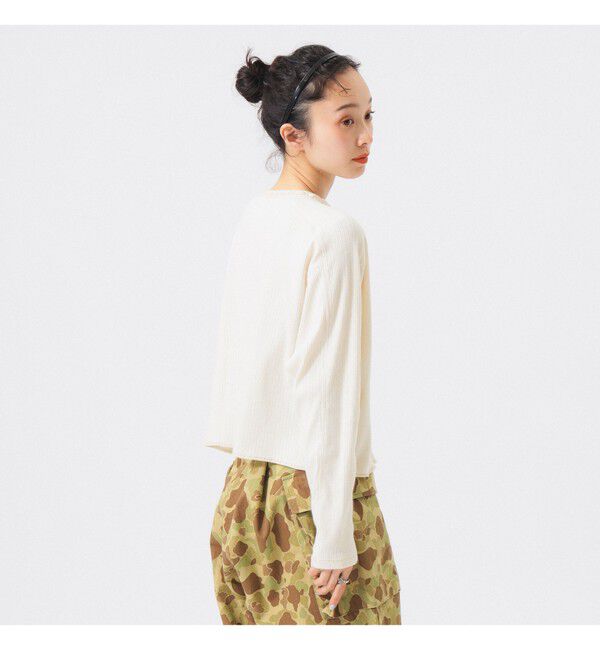 BEAMSBOY「ヘンリーネック レース カーディガン」|Tシャツ・カットソー|