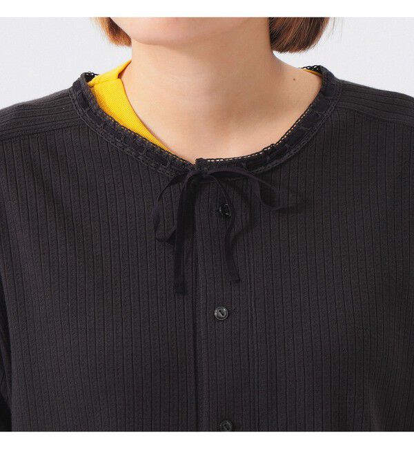 BEAMSBOY「ヘンリーネック レース カーディガン」|Tシャツ・カットソー|