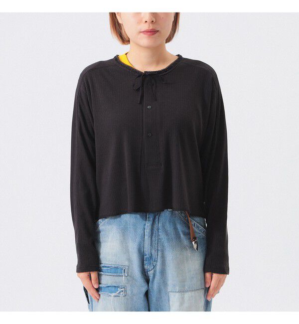 BEAMSBOY「ヘンリーネック レース カーディガン」|Tシャツ・カットソー|