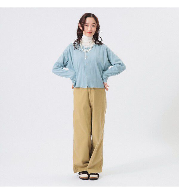 BEAMSBOY「ヘンリーネック レース カーディガン」|Tシャツ・カットソー|