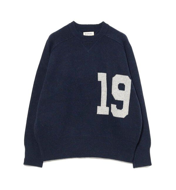 BEAMSBOY「ビッグ ロゴ クルー」|ニット・セーター|