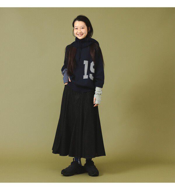 BEAMSBOY「ビッグ ロゴ クルー」|ニット・セーター|