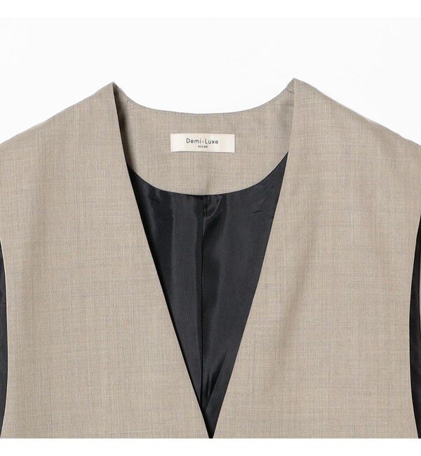 Demi-Luxe BEAMS 「ツイル Vあき プルオーバー ベスト」|シャツ・ブラウス|