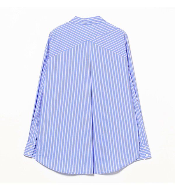 Ray BEAMS 「ストライプ ビッグ シャツ」|シャツ・ブラウス|