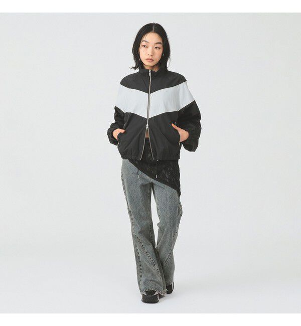 Ray BEAMS 「カラー ブロック トラック ジャケット」|ブルゾン・スタジャン|