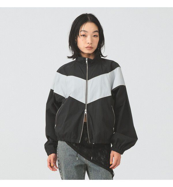 Ray BEAMS 「カラー ブロック トラック ジャケット」|ブルゾン・スタジャン|