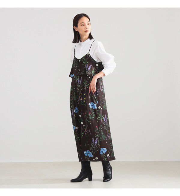 Demi-Luxe BEAMS 「【別注】TICCA / フラワー プリント キャミワンピース」|ワンピース|BROWN