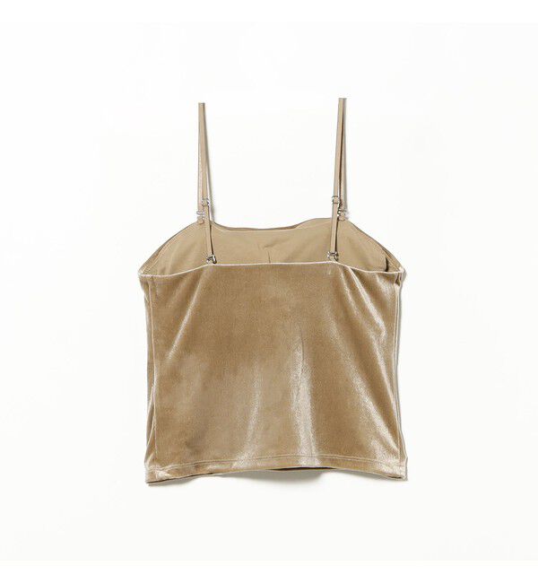 Ray BEAMS 「2WAY ベロア カップ付き キャミソール」|キャミソール|