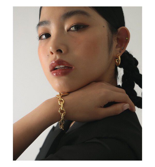 Ray BEAMS 「ミックス チェーン モチーフ ブレスレット」|ブレスレット・バングル|