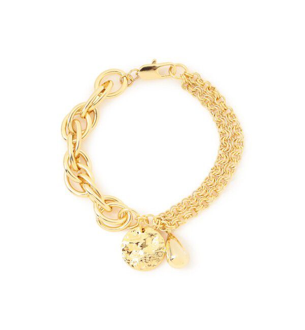 Ray BEAMS 「ミックス チェーン モチーフ ブレスレット」|ブレスレット・バングル|