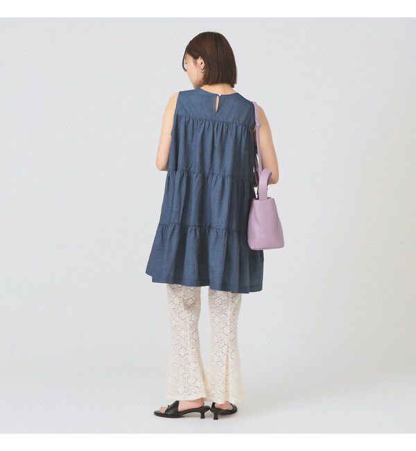 Ray BEAMS 「Gymphlex / ティアード ノースリーブ チュニック」|シャツ・ブラウス|