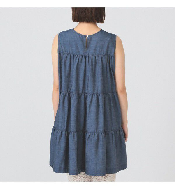 Ray BEAMS 「Gymphlex / ティアード ノースリーブ チュニック」|シャツ・ブラウス|