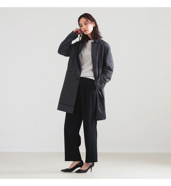 Demi-Luxe BEAMS 「AK+1 / バルカラー コート」|ダッフルコート|GREY