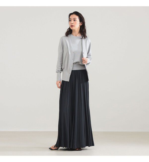 Demi-Luxe BEAMS 「AK+1 / 16ゲージ スビンコットン Vネック カーディガン」|ニット・セーター|