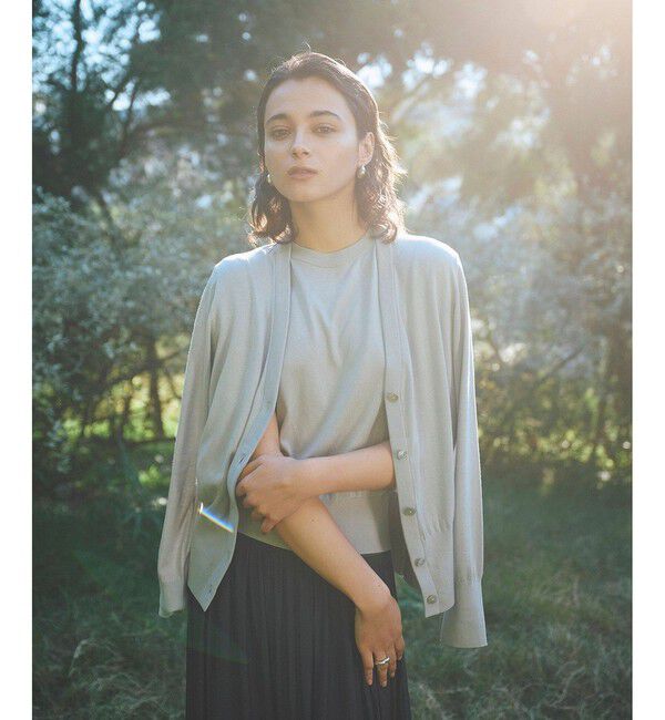 Demi-Luxe BEAMS 「AK+1 / 16ゲージ スビンコットン ノースリーブ ニット」|ニット・セーター|