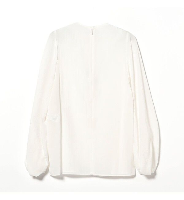 Demi-Luxe BEAMS 「AK+1 / クルーネック リブ ブラウス」|シャツ・ブラウス|