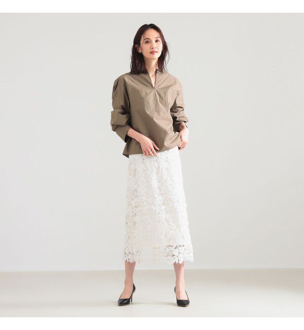 Demi-Luxe BEAMS 「ワイド カフス プルオーバー シャツ」|シャツ・ブラウス|