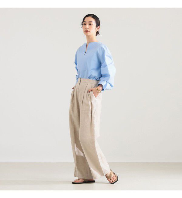 Demi-Luxe BEAMS 「ワイド カフス プルオーバー シャツ」|シャツ・ブラウス|