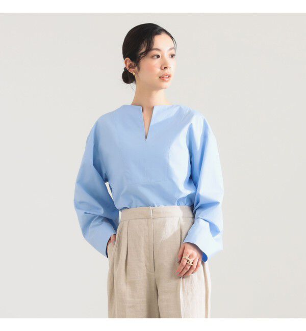 Demi-Luxe BEAMS 「ワイド カフス プルオーバー シャツ」|シャツ・ブラウス|