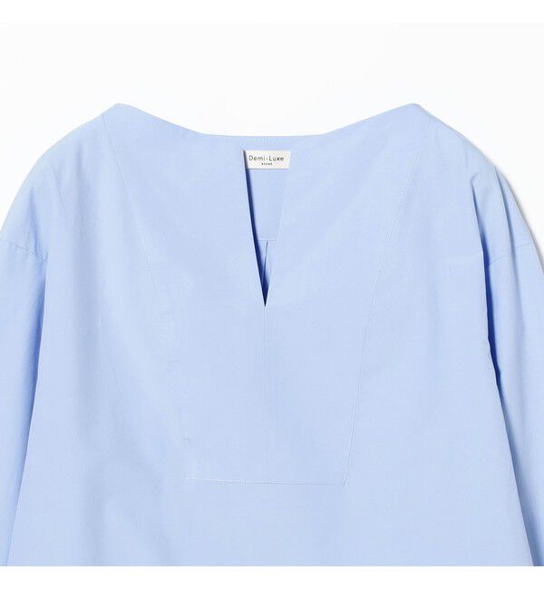 Demi-Luxe BEAMS 「ワイド カフス プルオーバー シャツ」|シャツ・ブラウス|