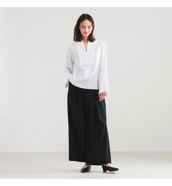 Demi-Luxe BEAMS 「ワイド カフス プルオーバー シャツ」|シャツ・ブラウス|