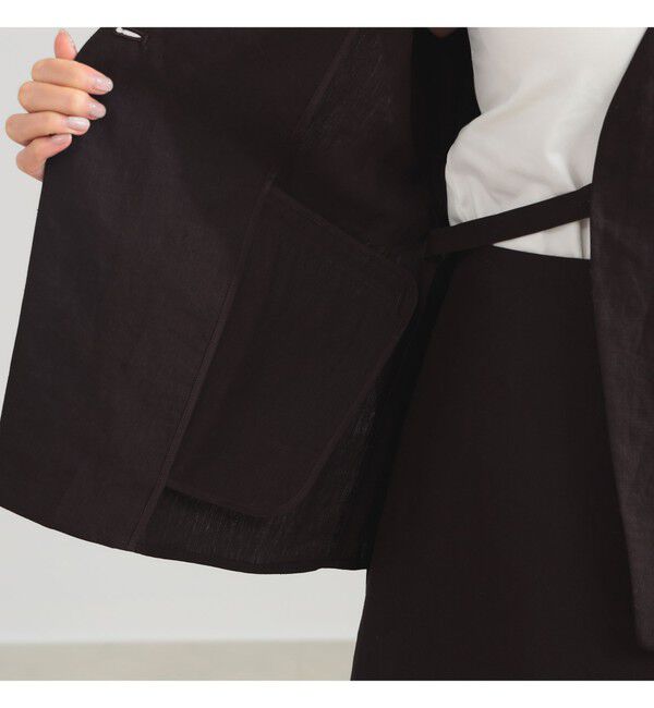 Demi-Luxe BEAMS 「リネン ラップ ジレ ブラウス .M」|シャツ・ブラウス|