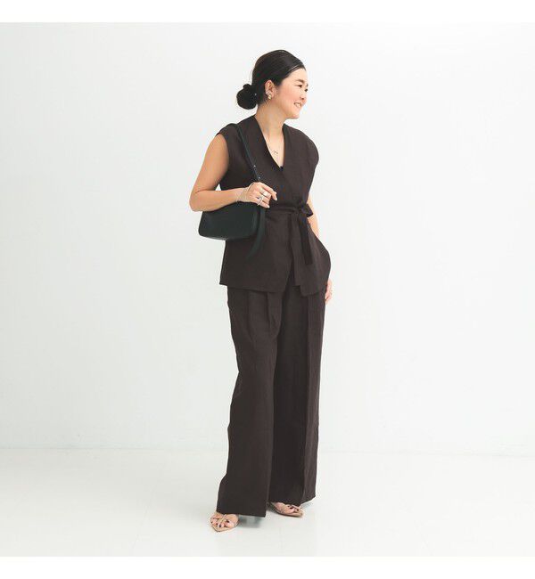 Demi-Luxe BEAMS 「リネン ラップ ジレ ブラウス .M」|シャツ・ブラウス|