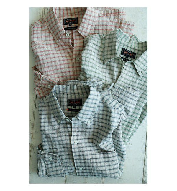 BEAMS PLUS「Open B.D. Sucker Plaid」|シャツ・ブラウス|