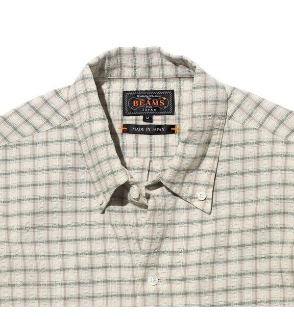 BEAMS PLUS「Open B.D. Sucker Plaid」|シャツ・ブラウス|