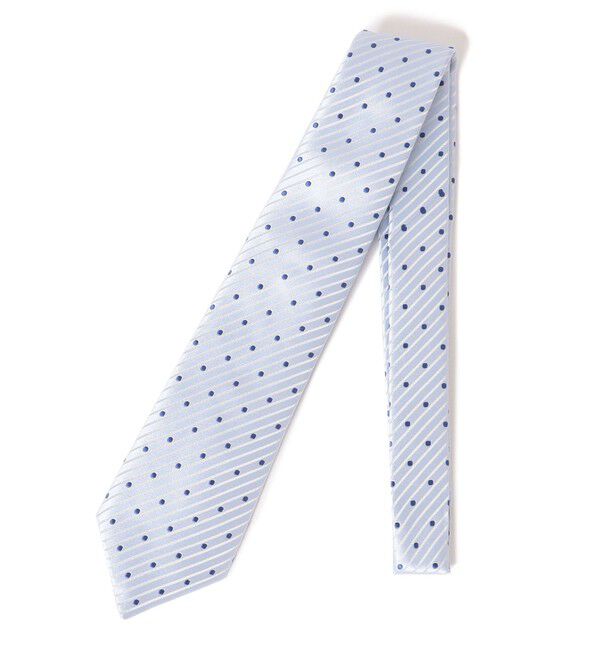 SHIPS「SHIPS: サテン ドビー ドット ネクタイ」|ネクタイ・蝶ネクタイ|ライトブルー