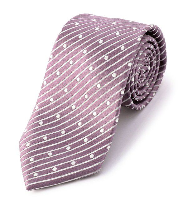 SHIPS「SHIPS: サテン ドビー ドット ネクタイ」|ネクタイ・蝶ネクタイ|ラベンダー