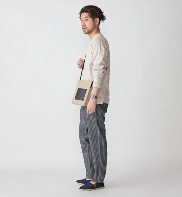 SHIPS「SHIPS: 抗菌・防臭 NANO-FINE(R) ハイゲージ Vネック Tシャツ (ロンT)」|Tシャツ・カットソー|