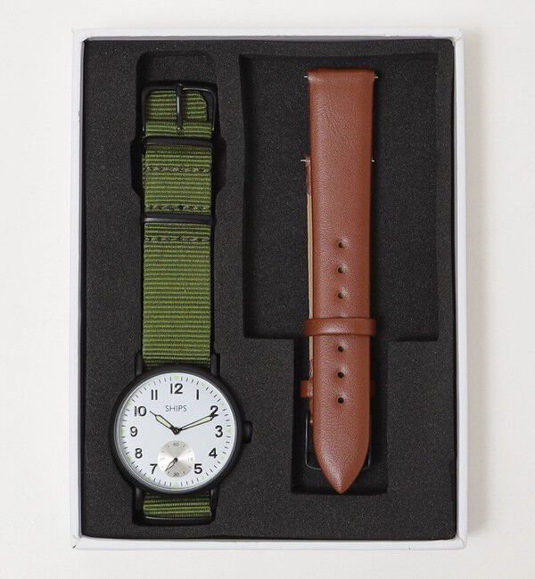 SHIPS「【WEB限定】SHIPS: ビジネス / ミリタリー 2WAY ベルト ウォッチ (腕時計)」|腕時計|
