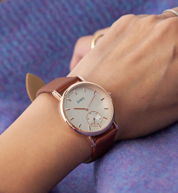 SHIPS「【WEB限定】SHIPS: ビジネス / ミリタリー 2WAY ベルト ウォッチ (腕時計)」|腕時計|ゴールド