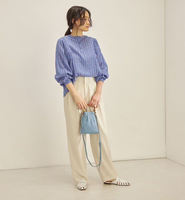 SHIPS for women「〈手洗い可能〉前後 2WAY シアー ストライプ ブラウス◇」|シャツ・ブラウス|