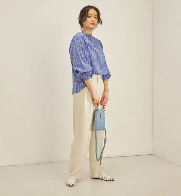 SHIPS for women「〈手洗い可能〉前後 2WAY シアー ストライプ ブラウス◇」|シャツ・ブラウス|