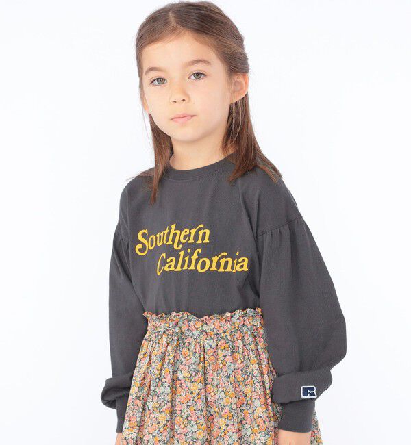 SHIPS KIDS「【SHIPS KIDS別注】RUSSELL ATHLETIC:100～150cm / 長袖 TEE」|Tシャツ・カットソー|