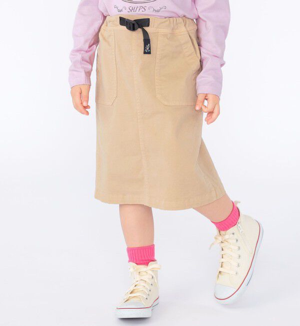 SHIPS KIDS「【SHIPS KIDS別注】Gramicci:100～150cm / トラぺーズ スカート」|台形|