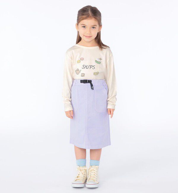 SHIPS KIDS「【SHIPS KIDS別注】Gramicci:100～150cm / トラぺーズ スカート」|台形|
