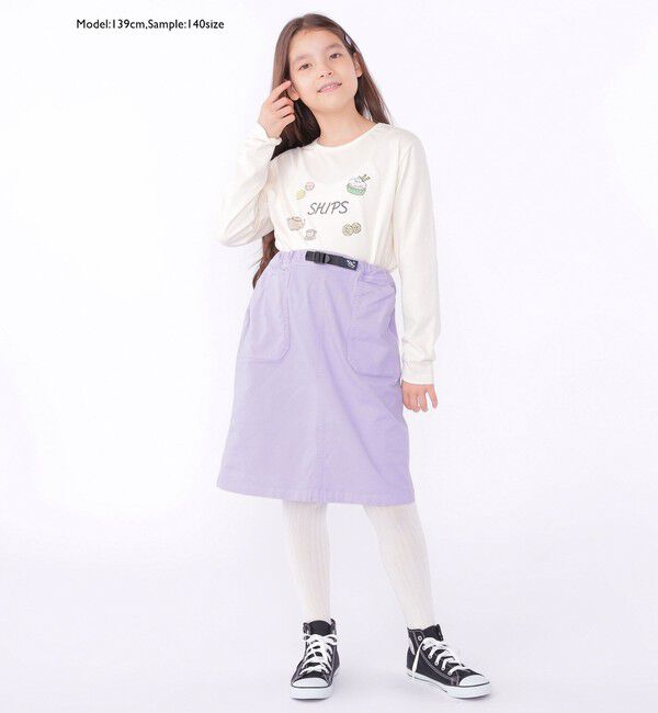 SHIPS KIDS「【SHIPS KIDS別注】Gramicci:100～150cm / トラぺーズ スカート」|台形|