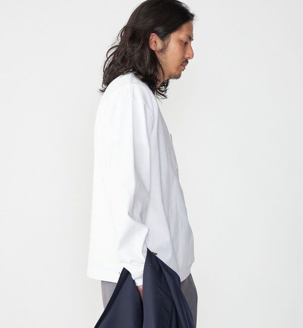 SHIPS「【WEB限定】SHIPS:〈汗染み防止加工〉ワンポイントロゴ ビッグシルエットヘビーウェイトTシャツ」|Tシャツ・カットソー|