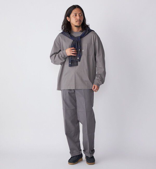 SHIPS「【WEB限定】SHIPS:〈汗染み防止加工〉ワンポイントロゴ ビッグシルエットヘビーウェイトTシャツ」|Tシャツ・カットソー|